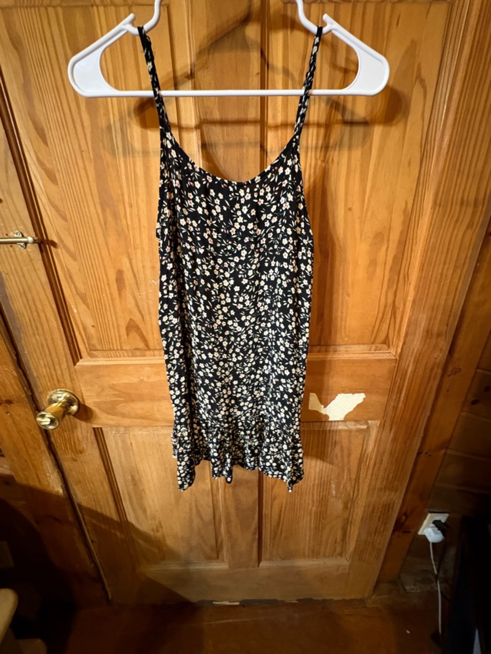 American Eagle Outfitters Black Floral Tank Top